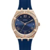 Blue Silicone Analog Watch
