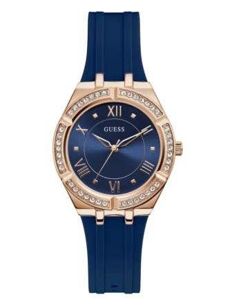 Blue Silicone Analog Watch