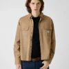 Boxy Crop Pocket Shirt