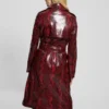 Briana Faux-Leather Trench Coat