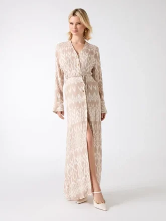Britney Monogram Maxi Dress