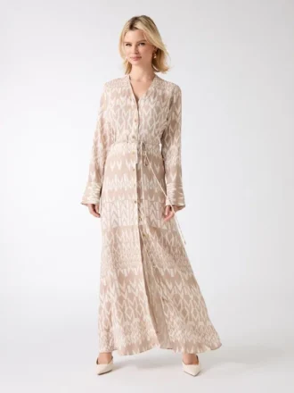 Britney Monogram Maxi Dress