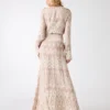 Britney Monogram Maxi Dress