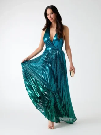 Bryce Pleated Ombra Dress