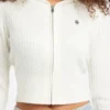 Cable-Knit Hooded Cardigan
