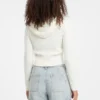 Cable-Knit Hooded Cardigan