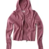 Cable-Knit Hooded Cardigan