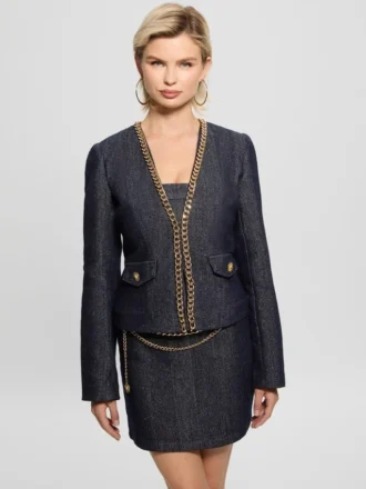 Chana Shimmer Denim Jacket