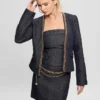 Chana Shimmer Denim Jacket