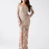 Charli Crochet Maxi Dress