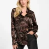 Clarisse Paisley Burnout Oversized Shirt