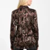 Clarisse Paisley Burnout Oversized Shirt