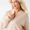 Claudia Sequins Sweater Jacket