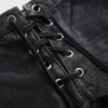 Coated Mini Denim Shorts