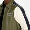 Color-Block Faux-Leather Jacket