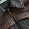 Colorblock Leather Jacket