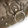 Cracked Leather Shoulder Bag