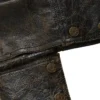 Crackle Leather Crop Top