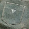 Crackled Leather Cargo Pants