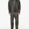 Crackled Leather Jacket