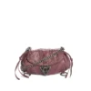 Crackled Leather Mini Fashion Bag