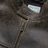Crackled Leather Moto Jacket