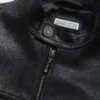 Crackled Leather Moto Jacket