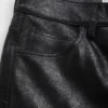 Crackled Leather Pants