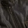 Crackled Leather Top