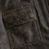 Crackled Leather Top