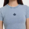 Crewneck Star Crop Tee