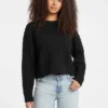 Crewneck Wool-Blend Cable-Knit Sweater