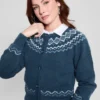 Crop Wool-Blend Cardigan
