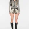 Crystal-Embellished Terry Hoodie