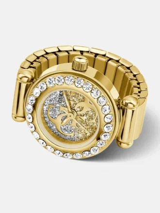 Crystal Stainless Steel Analogue Ring 18 Mm
