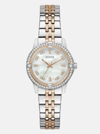 Crystal Stainless Steel Analogue Watch