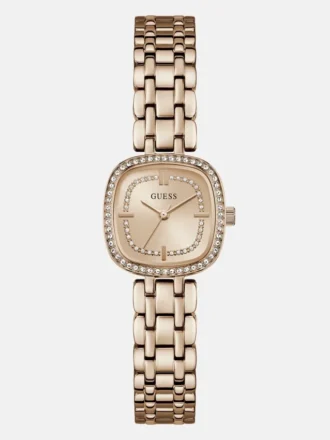 Crystal Stainless Steel Analogue Watch