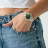 Crystal Stainless Steel Analogue Watch 32 Mm