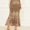 Crystals Embroidered Skirt
