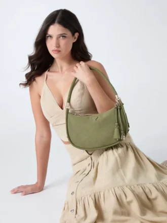 Danya Suede Shoulder  Bag
