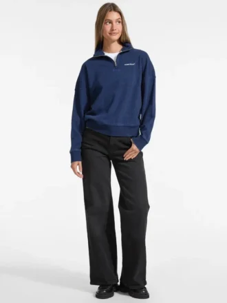 Dark Indigo Half-Zip Sweatshirt