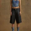 Denim Buckle Bustier