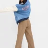 Denim Letterman Jacket