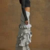Denim Ruffle Skirt