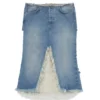 Distressed Denim Skirt