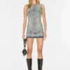 Distressed Mini Denim Dress