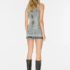 Distressed Mini Denim Dress