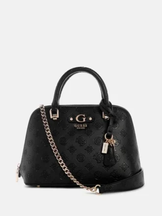 Dita Debossed Peony Dome Satchel