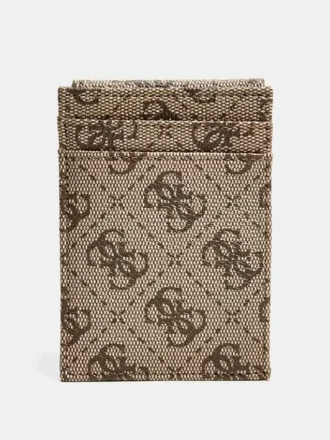 Don Logo-Print Magnetic Card Case