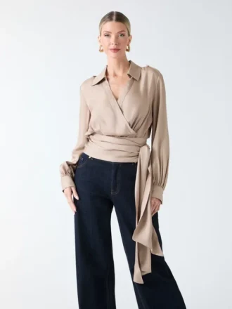 Dorian Wrap Blouse